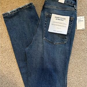 Good American Good Curve Straight Jeans Women’s Size 6/28 inseam 28 inches